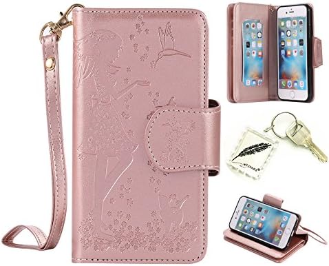 Soft Slim Bumper Case PU Case for Apple iPhone 6 (4.7 Inch) Protective Cover Flexible Cover Cap – Photo Frame Keychain # Year Light Soft Light Anti-shock Cover Case 9