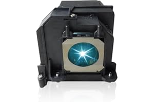 SORNEICDR Lámpara de Proyector para EPSON EL PLP71/V13H010L71 eb-470 eb-475w eb-475we eb-475wi eb-475wie eb-480 eb-480e eb-485w eb-485wi eb-485we eb-1400wi eb-1410wi lámpara de repuesto con carcasa