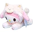 Veakeqe 1Pcs My Melody Cartoon Plush Stuffed Animal,Kuromi Plush Dolls,8In Anime Cute Soft Cinnamoroll Plush Figure Toy,Soothe Kids Girl Fans Toys Gift Bag Filler Birthday Gift For Children (Pink)