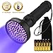 Produktbild THZY UV Schwarzlicht Taschenlampe mit 100 LEDs Batterien im Lieferumfang enthalten Leistungsstarke 395NM UV Urin Detektor für Haus & Hotel Inspection Haustier Urin & Fleck Erkennung