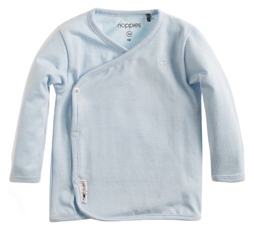 Noppies Baby-Boys B Long Sleeve Small YD Striped Polo Shirt, Light Blue, 3-6 Months (Manufacturer Size:62)