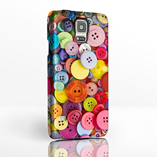 Preisvergleich Produktbild iCaseDesigner - Handyschutzhülle, Nähen, Stricken, für Samsung Galaxy Smartphones, 12 Designs zur Auswahl Hüllen mit Vollbild-Design aus Hartplastik von iCaseDesigner., plastik, Multi Coloured Buttons, Samsung Galaxy S3 Mini