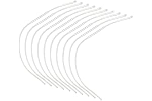 VONGLYHOO Fishing Tapered Leader,Fishing Accessories,Nylon Braided Fly Fishing Line Loop Connector White 30LB 10PCS