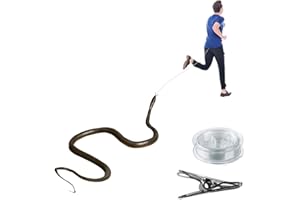 Baofu Snake Prank with String Clip - Clip on Snake Prank, Snake on a String Prank That Chase People, DIY Golf Snake Prank with String and Clip, Snake Prank Never Gets Old (A)