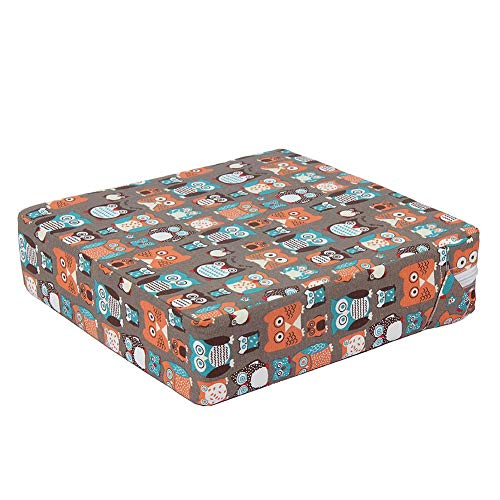 Ingeniously Kids Chair Booster, Adjustable Children's Dining Chair Increased High Density Sponge Linen Cushion for Baby Kid