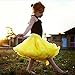 Buenos Ninos Girl's Solid Color Dance Tutu Pettiskirt Red 5-6T