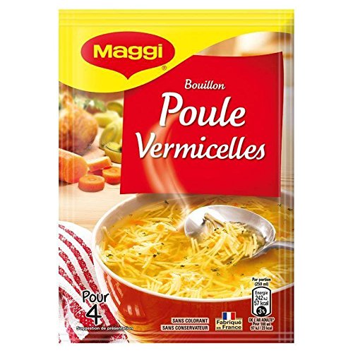 Preisvergleich Produktbild Maggi - Geschmack Mit Alten Hühnersuppe Fadennudeln 6X65G - Saveur À L'Ancienne Soupe De Poule Vermicelles 6X65G - Preis Pro Einheit - Schnelle Lieferung
