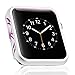 Produktbild Für Apple Watch 38mm Hülle Aluminium Schutzhülle Ultra Slim Stoßfest Anti-Kratz Case Bumper iWatch All-around Schutz Case für Apple Watch 38mm Series 3/2/1, Sport, Edition, Nike+ (Silber & Rosa)