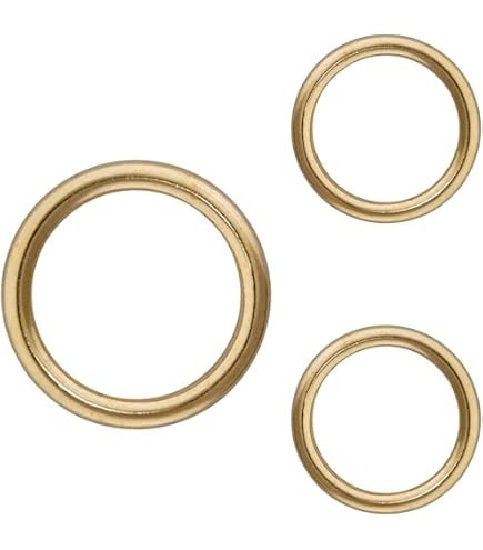 30 Anneaux Rideau En Laiton Plaqué 20 Mm - Pour Stores Romains, Forme O, Intérieur/extérieur - 3