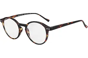 ZENOTTIC Gafas de Lectura de Bloqueo de Luz Azul Lentes Antirreflejos Gafas Retro de Ligero Marco Redondo para Hombres y Mujeres Aumentos 0.0 1.0 1.5 2.0 2.5 3.0 3.5