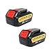 Produktbild efluky 2Pack Dewalt 20V 4.0Ah Max Premium-XR Lithium Lithium-Ionen-Ersatzbatterie für Dewalt DCB180, DCB204-2, DCB205-2, DCB200-2, DCB200, DCB203, DCB205, DCD740, DCD740B, DCD780, DCD780B, DCD780C2, DCD780L2, DCD785C2 , DCD785L2, DCB181, DCB200 (4.0Ah)