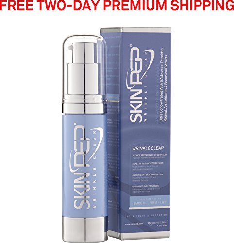 SkinPep WrinkleClear 30ml + Anti-Ageing + Peptides + Retinol + Antioxidants + Hyaluronic acid - Reduce Appearance Of Wrinkles - SkinPep Best Choice For Premium Quality WrinkleClear.
