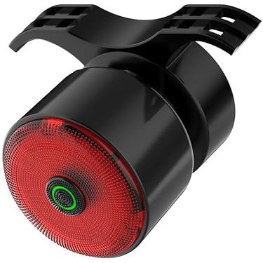 Kukubano Set Fari LED Bici: Anteriore 600 Lumen E Posteriore 20 Lumen, Ricaricabile USB-C, Impermeabile, Lunga Durata, Per Sicurezza Notturna E Diurna