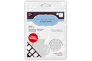 Scrapbook Adhesives By 3L 3D Foam Squares - Thin, White