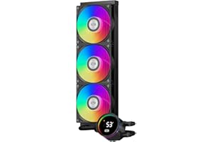 PCCOOLER Raffreddamento Liquido per CPU ARGB con Display Digitale, 3 Ventole Silenziose ARGB PWM, Compatibile con Intel LGA 20XX/1851/1700/1200/115X & AMD AM5/AM4 (DA360 PRO Digital)