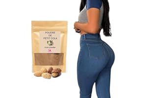 I LOVE MY POPOTIN MUSCLEZ VOS FESSES PAS VOS COMPLEXES Poudre de Petit Cola Pure-Aphrodisiaque-Stimule-Agrandissement du Pénis- Grossir les Fesses-Hanches-Poitrine-100% Naturelle et Pure -100 Ml - Love My Popotin, Bitter Kola