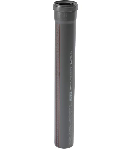 MKK HT-Rohr DN 75 – Temperaturbeständig Bis 95°C, Für Abwasser, Grau, Längen Von 0,25 M Bis 1 M
