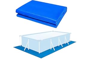 Ynzeyx Pool Bodenplane, Rechteckig Pool Ground Tuch, Aufblasbarer Swimmingpool Bodenschutzplane für Aufstellpools & Rahmen Pool (200 * 300cm/78.74 * 118.11in)