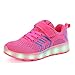 Produktbild Bkghg Breathable USB Ladegerät glühender Turnschuhe geführte Kinder Beleuchtung Schuhe Jungen/Mädchen beleuchtet Luminous Sneaker Rosa Rosa 13,5