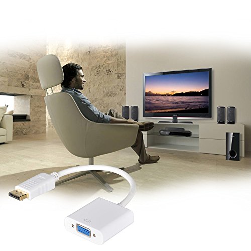 ELUTENG DisplayPort auf VGA Adapter 1080p Full HD DP to VGA Cable Vergoldete Kontakte DisplayPort VGA Kabel Konverter Stecker auf Buchse an Laptop, HDTV, Monitor oder Projektor - 6