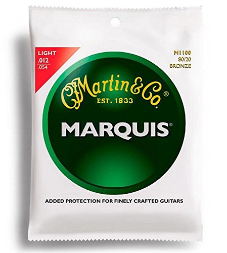 CUERDAS GUITARRA ACUSTICA - Martin (M/1100) Marquis/Lite (Juego Completo 012/054)