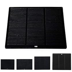 CLP Plaque De Cuisson Barbecue en Fonte pour Le Grille Électrique, A Gaz Ou A Charbon I Plaque Réversible: Face Lisse Et Rainurée I Plaque de Grille 48,5 x 40 cm, Anthracite