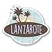 Price comparison product image 2 x 10cm/100mm Lanzarote Island Spain Vinyl Sticker Decal Laptop Travel Luggage Car Bike Sign Fun #6761