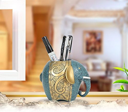 LongGu American Country European Figures Resin Living Room Tv Cabinet Decoration Accessories Home Furnishing Wine Rack Pen Handicrafts Pen Container A