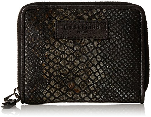 Preisvergleich Produktbild Liebeskind Berlin Damen Connyh7 Snake Geldbörse, Schwarz (Oil Black), 2x13x10 cm
