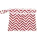 Damero 2pcs/pack Cute Travel Baby Wet and Dry Cloth Diaper organiser Bag, Tree+Red Chevron