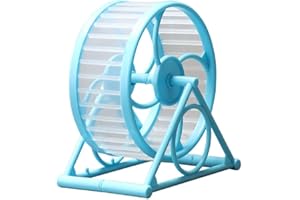 SELILE Roue d'exercice pour hamster avec support - Jouet pour cage - Gerbilles - Hamster - Jouet de jogging - Petit jouet pour rongeurs