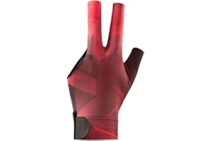 JIAHG Billiard Pool Gloves Left Hand 3 Fingers Anti Slip Single Glove Breathable Shooters Snooker Cue Sport Glove Unisex Billiards Hand Accessories