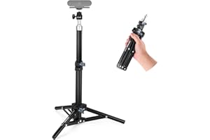 NEEWER Trépied pour Webcam pour Bureau, Mini trépied de Bureau avec Support de téléphone Portable Compatible avec iPhone, Logitech, Anker Emeet Webcam Ring Light pour Enregistrement vidéo, Streaming