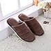 Produktbild Y-Hui Herbst und Winter Farbe besonders weiches Holz Bodenfliese Home Warme Hausschuhe aus Baumwolle Slip dicke Baumwolle Farbe ziehen im Winter, 28 (für 4142), Kaffee
