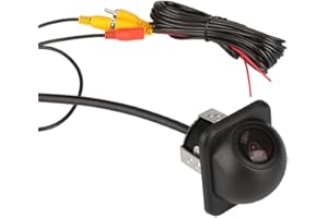 GONFEN 2-EN-1 AHD 720P Impermeable Visión Nocturna Cámara de Marcha atrás CVBS HD Pequeño Sombrero de Paja Auto Cámara de Aparcamiento Trasera 150° Fisheye Cámara Frontal/Trasera