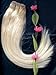 Forever Young Premium Double Weft Human Hair Extension Full Head Weft White Blonde #60 - 18" Long