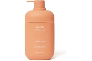 HAAN Jabón de Manos 350 ml - Limpiador e Hidratante con Aloe Vera, Cocos Nucifera, Glicerina - Recargable - Aroma Sunset Fleur