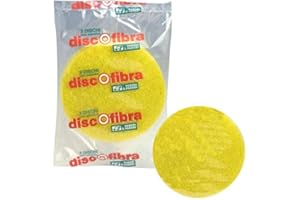 Parodi & Parodi Lot de 3 disques de Fibres avec Film Autocollant pour Le Sol - Disques de Polissage avec Film Autocollant pour Le Polissage du Sol - sur lequel Le Feutre de Polissage est appliqué