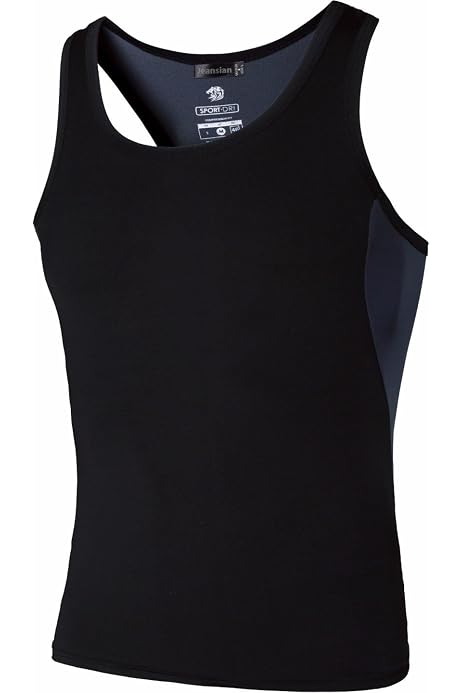 Underworks Cotton Concealer Compression Shirt For Men - Medium, Black