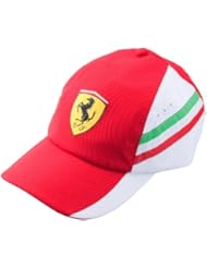 Puma Ferrari Team – Gorra rojo blanco Fórmula 1 Team tapa Alonso Massa