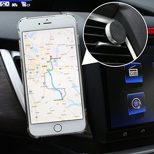 COFIT Supporto Magnetico Auto Con Applicazione a Bocchette D'Aria Universale per Smartphone, GPS, Mini Tavoletta - 2 Pcs Supporti per Auto, 6 Pcs Piastre Metalliche Adesive