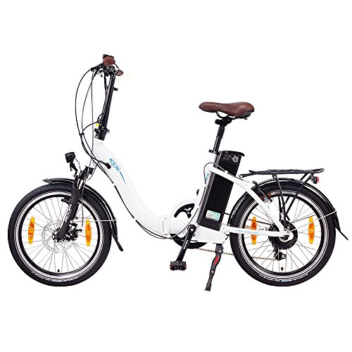 NCM Paris 20 Zoll Elektrofahrrad,E-Faltrad,E-Bike,Pedelec,Klapprad,36V 250W Bafang Motor, 36V Li-Ion Akku mit 14Ah PANASONIC Zellen,weiß,silber,dunkel blau,schwarz - 3