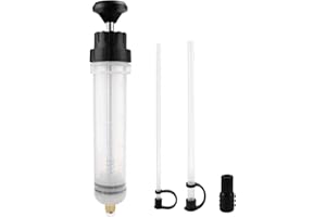 XISUN Ssąca strzykawka do oleju strzykawka olejowa ręczna pompa paliwa z rurkami 1 m uniwersalny ekstraktor płynu z pompą do napełniania 200 ml do oleju z tylnej osi i płynu chłodzącego