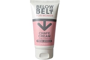 BELOW THE BELT GROOMING Below The Belt Women’s Anti Chafing Cream for Thighs, Under-Bust and Buttocks with a Fresh Breeze Scented Care, 75ml