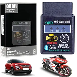 Mr Fix (1 Year Warranty) Advanced OBDII V2.1 Cars Bike Auto Scan Diagnostic Tool Scanner iPhone & Android Bluetooth Interface