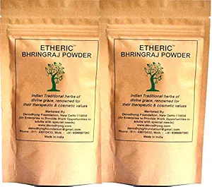 Etheric Bhringraj Powder Twin Pack for Hair Growth & Treatment (2 X100 Grams)