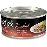 Reflex Plus Essential Et Suyunda Ton Balığı ve Somonlu Yetişkin Kedi Konserve Maması 70g