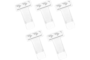 Jinpojun 5 Piezas Clip para Parabrisas de Coche,Pinza de Plástico para Parabrisas de Coche,Clip del Boleto,Clips Autoadhesivos para Boletos de Estacionamiento