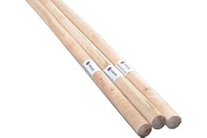 Sterling Ventures Replacement Wooden Handle for Brooms & Mops Multi-Pack (5)