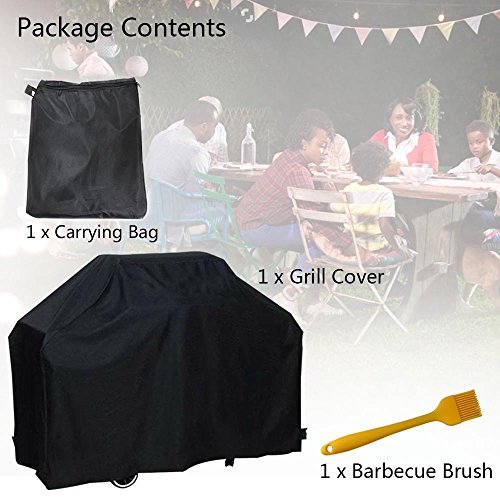 Grill Abdeckhaube, CrazyFire Wasserdichte Grillabdeckung BBQ mit Barbecue Pinsel Patio Outdoor Barbecue Schutzhülle Abdeckhaube Haube 170*61*117cm – Zusätzliche Barbecue Pinsel - 7